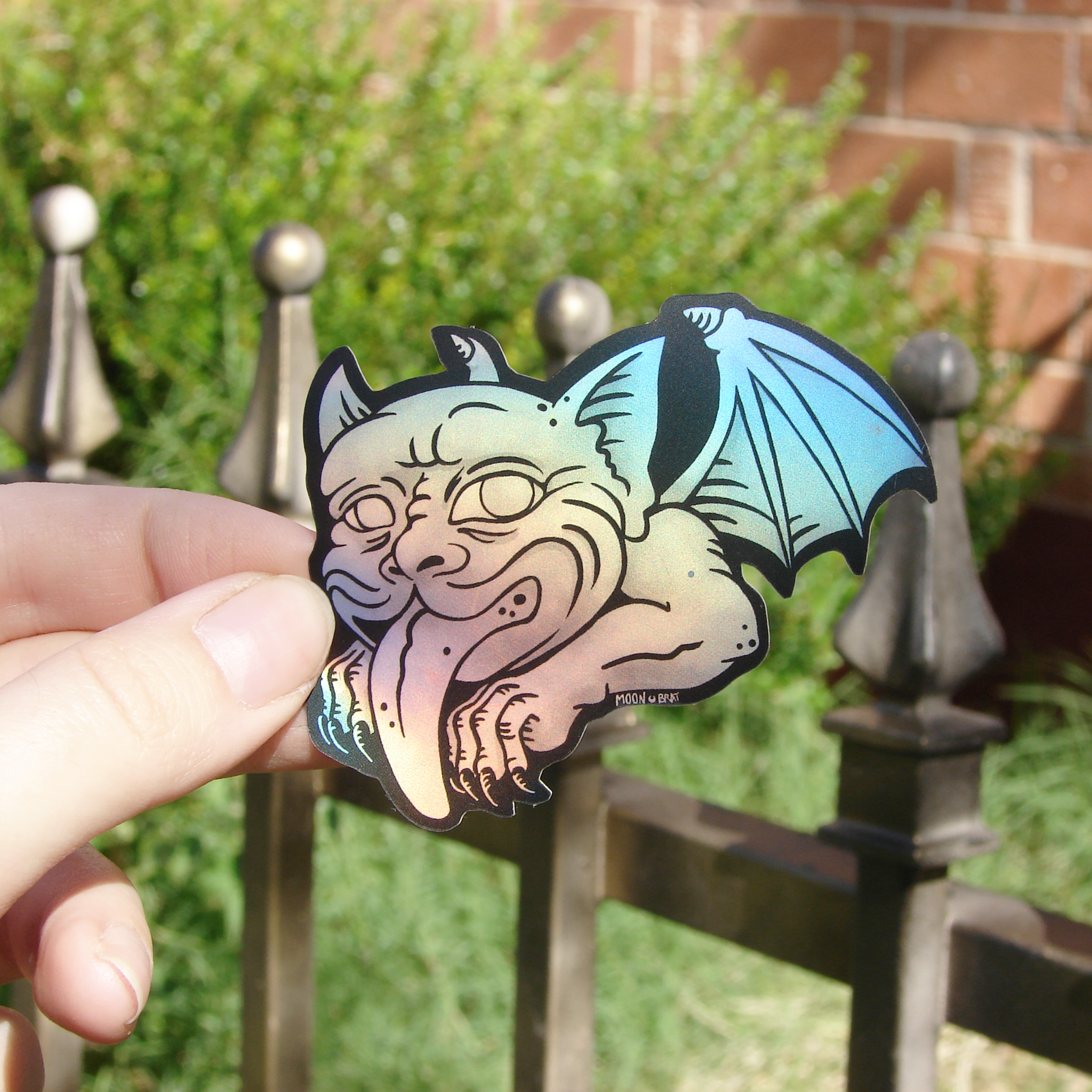 Holo Gargoyle Vinyl Sticker by Moon Brat | Kei Collective
