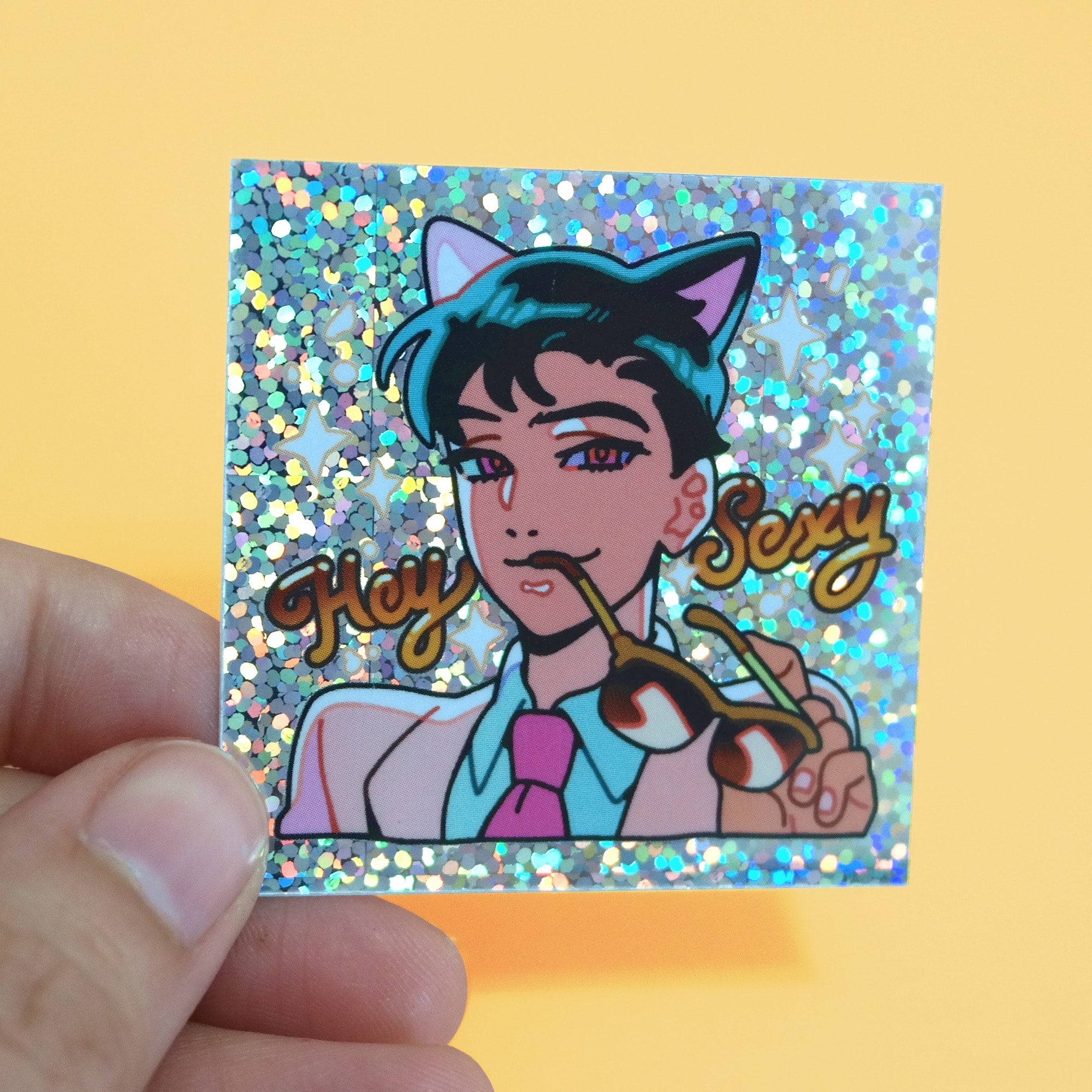 SPARKLING CATBOY FRIEND sticker pack by PEPPERONCCINI | Kei Collective