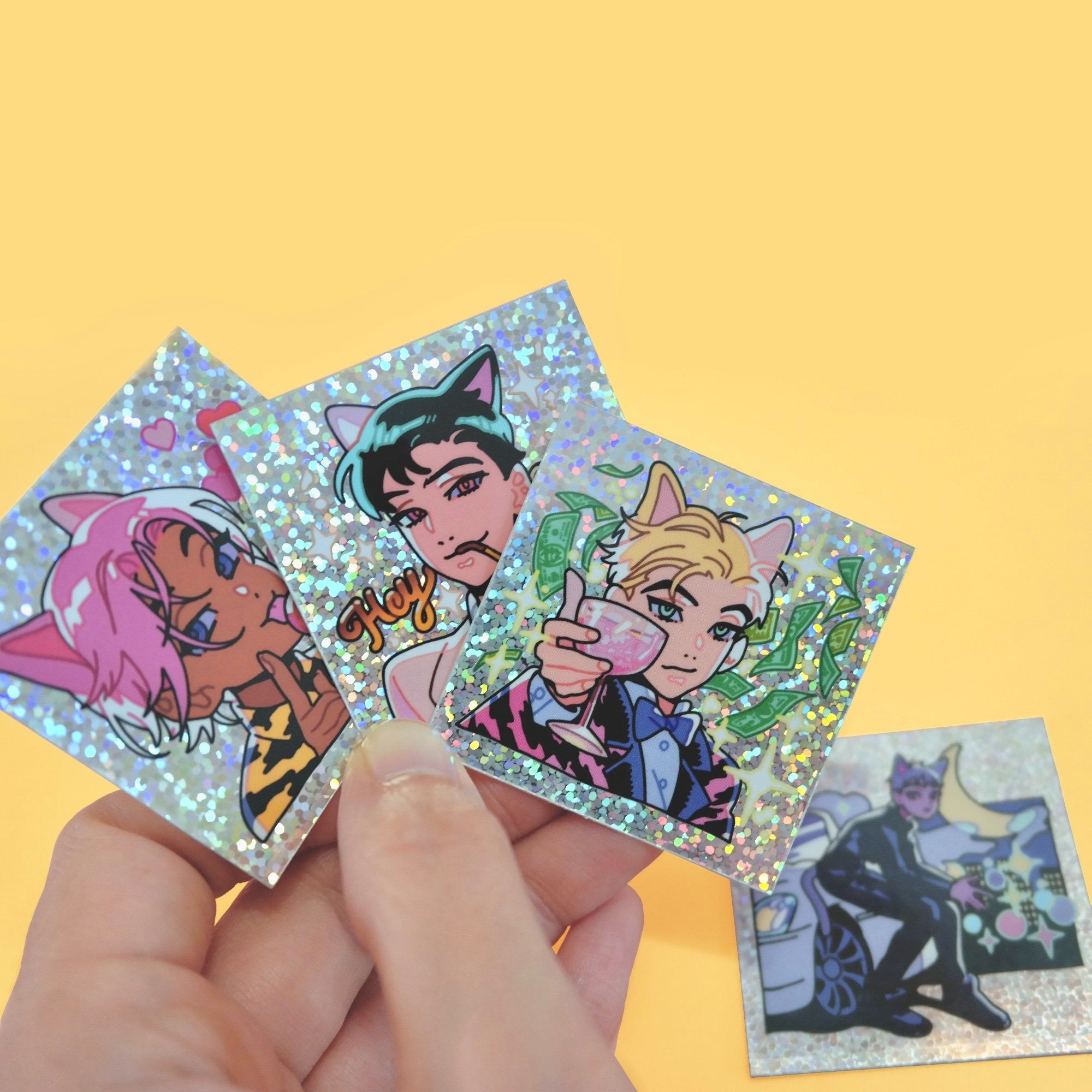 SPARKLING CATBOY FRIEND sticker pack by PEPPERONCCINI | Kei Collective