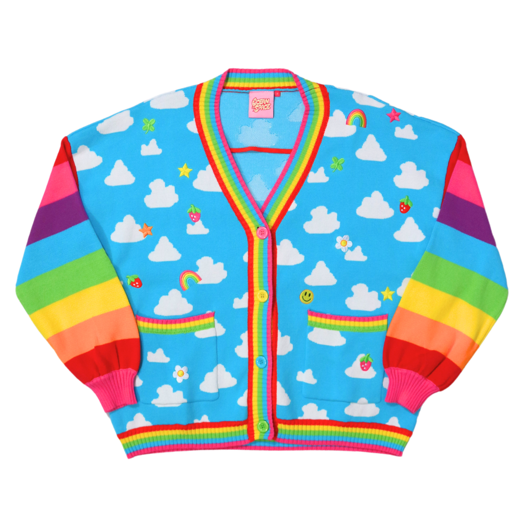 Rainbow Charms Cardigan by Ocean in Space | Kei Collective