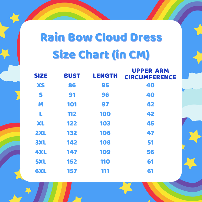 Black RainBow Cloud Dress by Good Fortune | Kei Collective