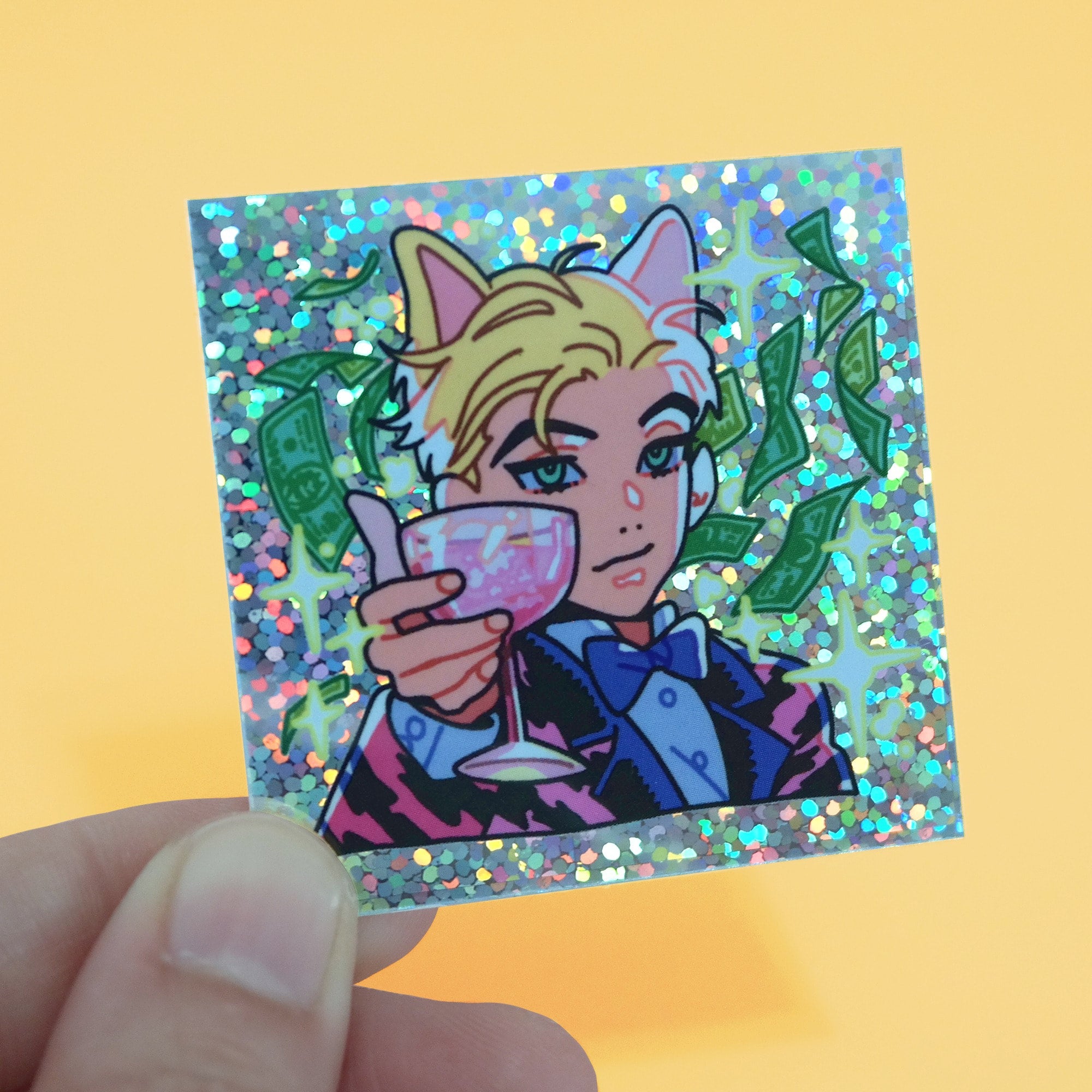 SPARKLING CATBOY FRIEND sticker pack by PEPPERONCCINI | Kei Collective