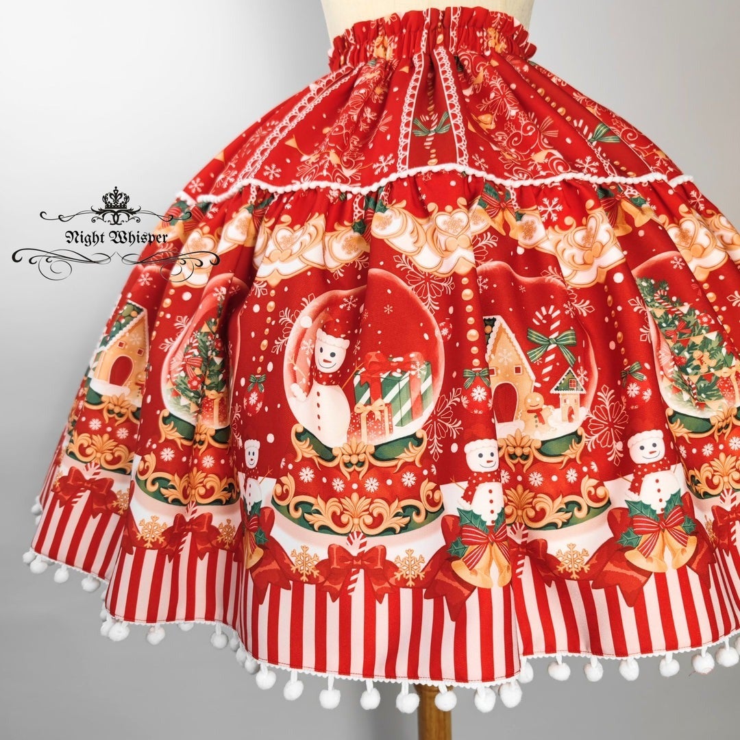 Christmas Crystal Ball Skirt by Night Whisper