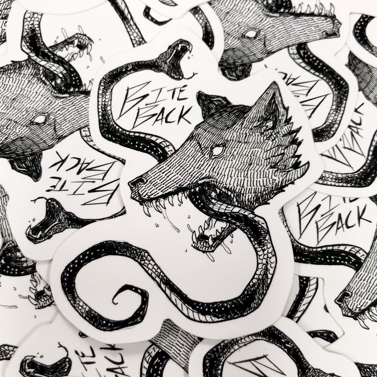 SNAKE Sticker for Sale by ArtBae