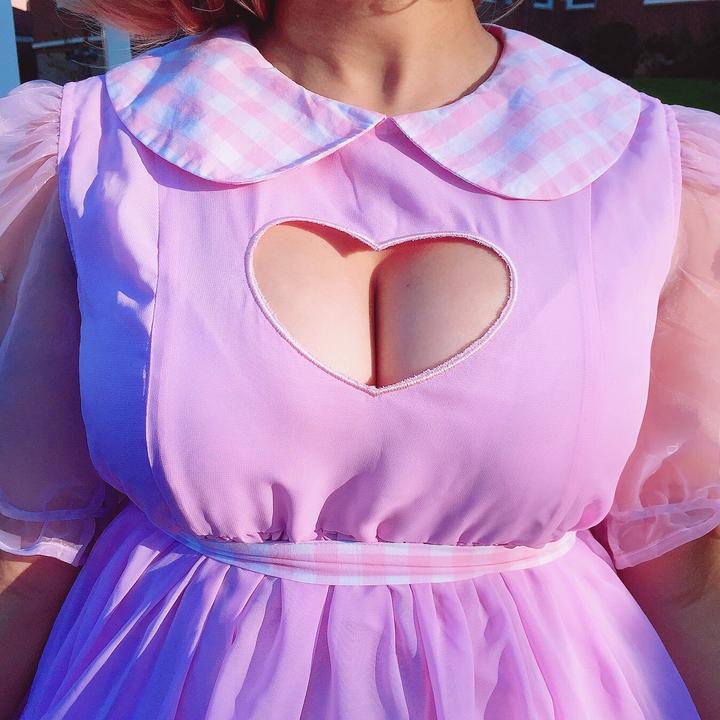 L♡vely Lilac Smock Dress by Miss Candyholic | Kei Collective