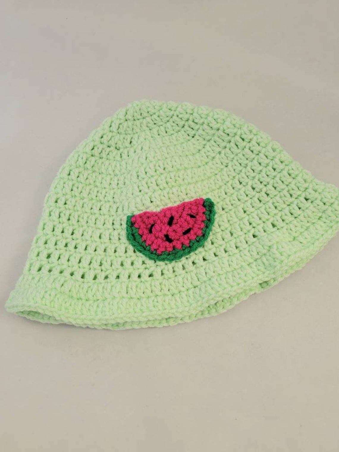 Felted Watermelon Saucer Style Hat