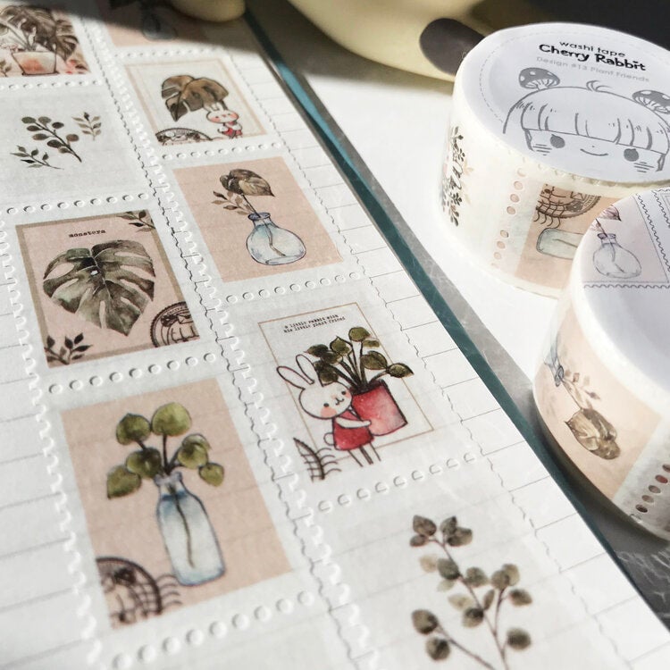 2 Vintage Stamps Washi Tape