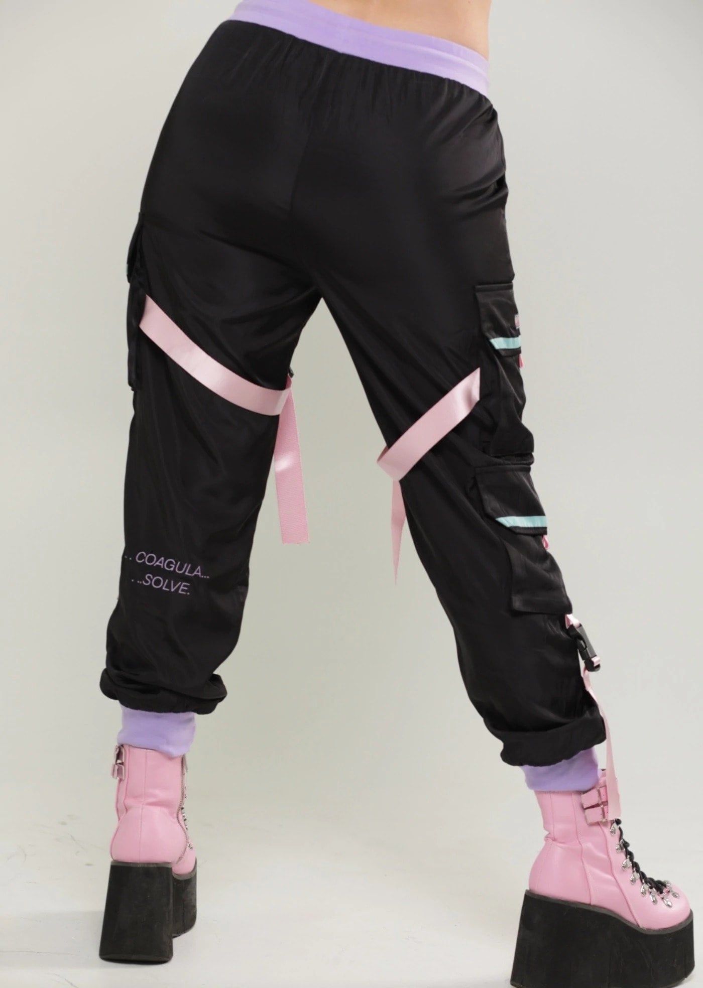 Techwear Sports Pants - Pastel Kitten  Sports trousers, Cargo pants indie,  Cargo pants women