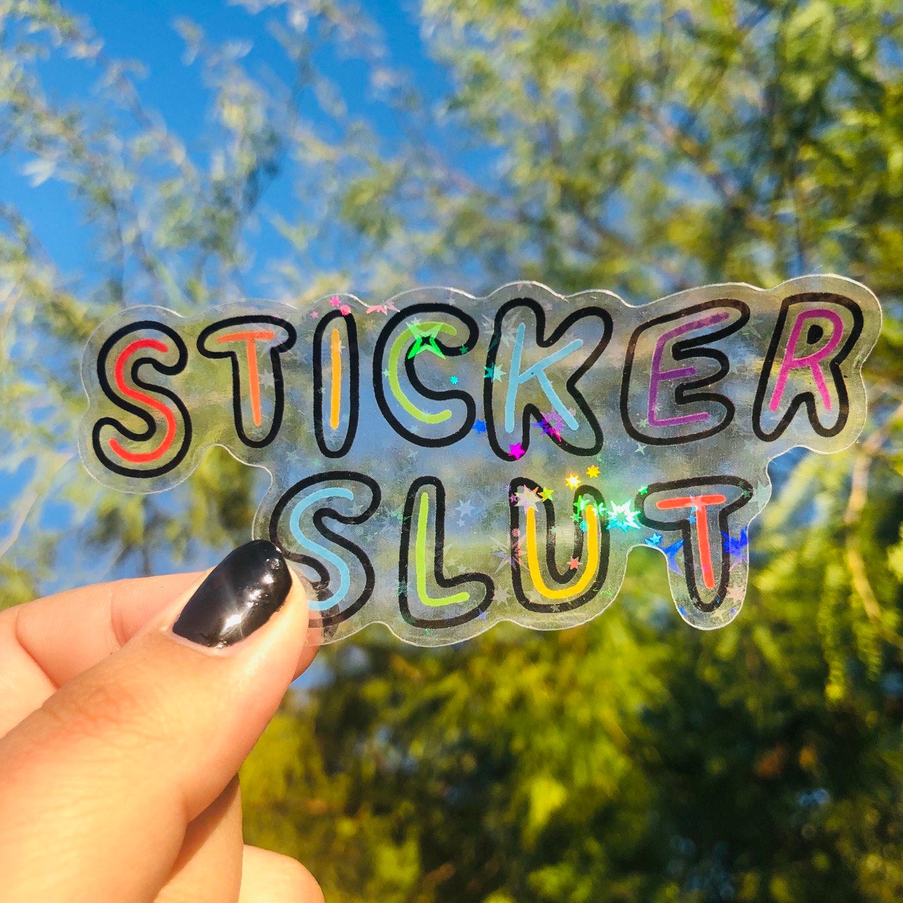 Sticker Slut - Clear Logo Sticker by Eros and Ananke | Kei Collective