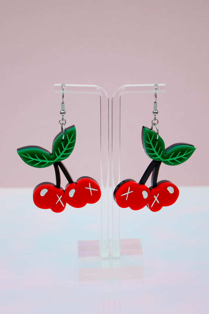 Pink Knife Earrings by Electric Cat